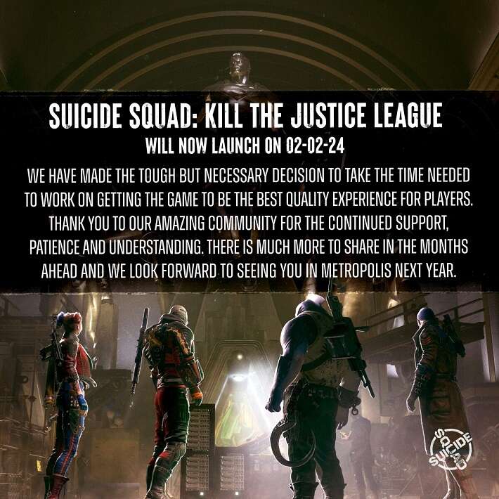 عنوان Suicide Squad: Kill the Justice League تا سال 2024 تأخیر خورد!
