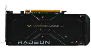 تصویر نمای پشتی کارت گرافیک Radeon RX 7600